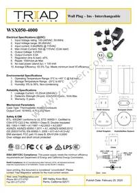 WSX050-4000-R Datasheet Cover