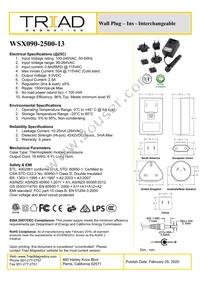WSX090-2500-13 Datasheet Cover