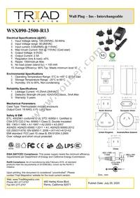 WSX090-2500-R13 Datasheet Cover