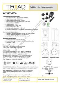 WSX135-1770-R Datasheet Cover