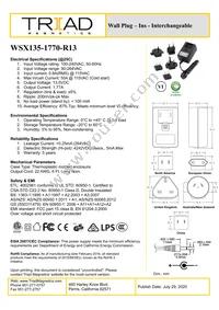 WSX135-1770-R13 Datasheet Cover