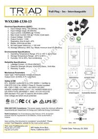 WSX180-1330-13 Datasheet Cover