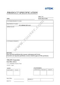 WT-1005660-12K2-A6-G Datasheet Cover