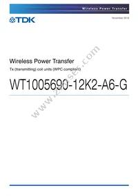 WT1005690-12K2-A6-G Datasheet Cover