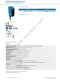 WTB16P-1H161120A00 Datasheet Page 2