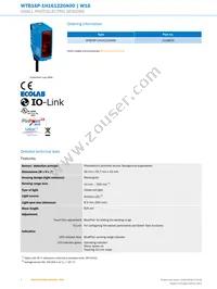 WTB16P-1H161220A00 Datasheet Page 2