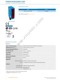 WTB26P-24161120A00 Datasheet Page 2