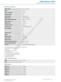 WTB27-3P2411 Datasheet Page 3