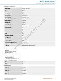 WTB27-3P2421 Datasheet Page 3