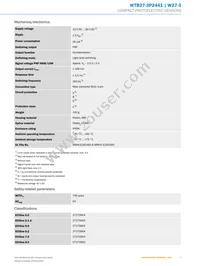 WTB27-3P2441 Datasheet Page 3