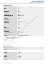 WTB27-3P2461 Datasheet Page 3