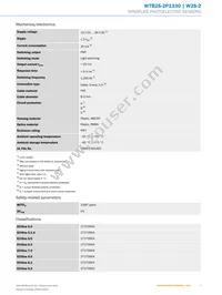 WTB2S-2P1330 Datasheet Page 3