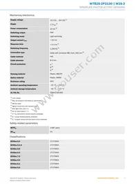 WTB2S-2P3130 Datasheet Page 3