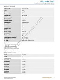 WTB4-3P2161 Datasheet Page 3