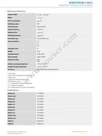 WTB4-3P2162 Datasheet Page 3