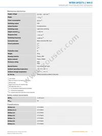 WTB4-3P2271 Datasheet Page 3