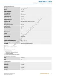 WTB4-3P3161 Datasheet Page 3