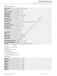 WTB4-3P3162 Datasheet Page 3