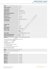 WTF12-3P2431 Datasheet Page 3