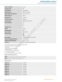 WTF12-3P2441 Datasheet Page 3