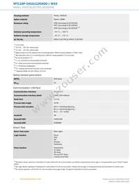 WTL16P-1H161120A00 Datasheet Page 4
