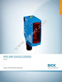 WTL16P-24161120A00 Datasheet Cover