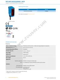 WTL16P-34161120A00 Datasheet Page 2