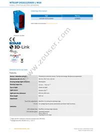 WTS16P-24161120A00 Datasheet Page 2