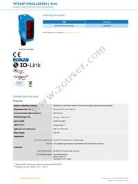 WTS16P-34161120A00 Datasheet Page 2