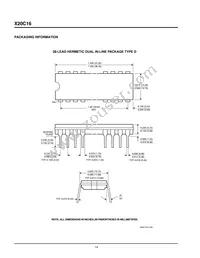 X20C16SI-35 Datasheet Page 14