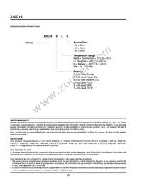 X20C16SI-35 Datasheet Page 20