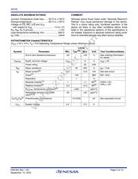 X9318WS8T1 Datasheet Page 3