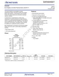 X93255UV14IT1 Datasheet Cover