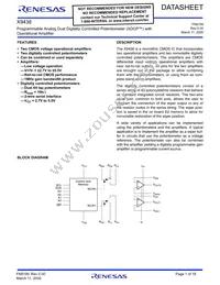 X9438WV24I Datasheet Cover