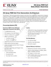 XA7Z030-1FBG484I Datasheet Cover