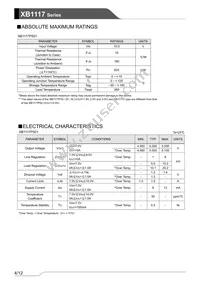 XB1117P501FR-G Datasheet Page 4