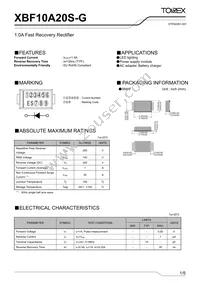XBF10A20S-G Datasheet Cover