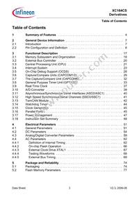 XC164CS16F40FBBKXQMA1 Datasheet Page 5