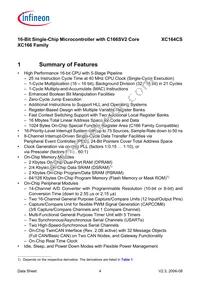 XC164CS16F40FBBKXQMA1 Datasheet Page 6