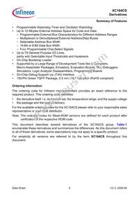 XC164CS16F40FBBKXQMA1 Datasheet Page 7