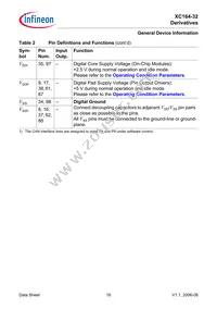 XC164CS32F40FBBAKXUMA1 Datasheet Page 18