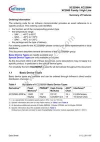 XC2298H200F100LABKXUMA1 Datasheet Page 9