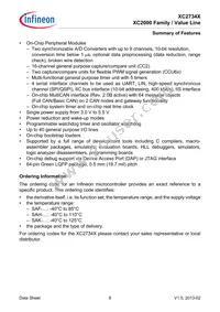 XC2734X40F80LAAKXUMA1 Datasheet Page 8