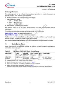 XC2765X72F80LAAKXUMA1 Datasheet Page 9