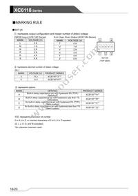 XC6118N50DGR-G Datasheet Page 18