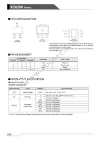 XC6206P502PR-G Datasheet Page 2