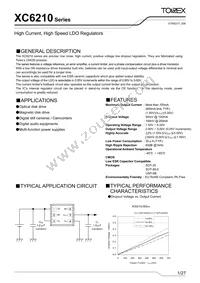 XC6210D502PR-G Datasheet Cover