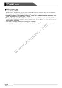 XC6210D502PR-G Datasheet Page 10