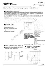 XC6215P502HR-G Datasheet Cover