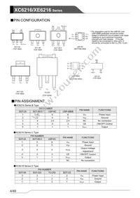 XC6216C202ER-G Datasheet Page 4